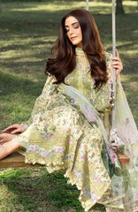 Chikankari by Elaf Unstitched Lawn Embroidered 3 Piece Suit - ELFCKL6A- Eyra -Summer Collection