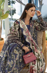 Santorini by Elaf Unstitched Lawn Printed 3 Piece Unstitched Suit - ELFSAN6A- Boo Berry- Summer Collection