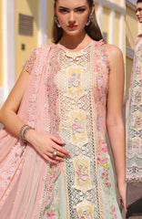 Luxury Lawn By Maria B Unstitched Lawn Embroidered 3 Piece Suit - MBLXL-6A- Summer Collection