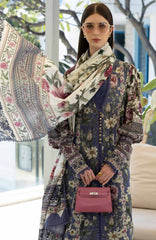 Santorini by Elaf Unstitched Lawn Printed 3 Piece Unstitched Suit - ELFSAN6A- Boo Berry- Summer Collection