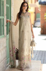 Noor Chikankari By Saadia Asad Unstitched Lawn Embroidered 3 Piece Suit - NSACKL-6A -  Summer Collection