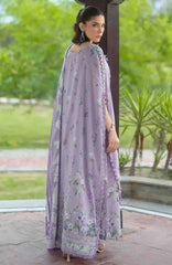 Bridgerton By Elaf Unstitched Lawn Printed 3 Piece Suit  - ELFBRGLP-6A- Lilac Garden- Summer Collection