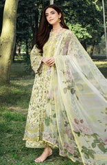 Chikankari by Elaf Unstitched Lawn Embroidered 3 Piece Suit - ELFCKL6A- Eyra -Summer Collection