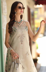 Noor Chikankari By Saadia Asad Unstitched Lawn Embroidered 3 Piece Suit - NSACKL-6A -  Summer Collection