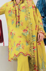 Mbasic by Maria B Unstitched Lawn Embroidered 3 Piece Suit - MBSCL-6B -  Summer Collection
