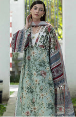Santorini by Elaf Unstitched Lawn Printed 3 Piece Unstitched Suit - ELFSAN6B- Opa Line Garden- Summer Collection