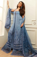 Luxury Lawn By Sobia Nazir Unstitched Lawn Embriodered 3 Piece Suit - SNLEL-6B- Summer Collection