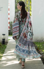 Santorini by Elaf Unstitched Lawn Printed 3 Piece Unstitched Suit - ELFSAN6B- Opa Line Garden- Summer Collection