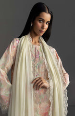 Coco Lawn By Zara Shahjahan Embroidered Lawn Suits Unstitched 3 Piece - CCLZSL6B - AIRA -   Summer Collection