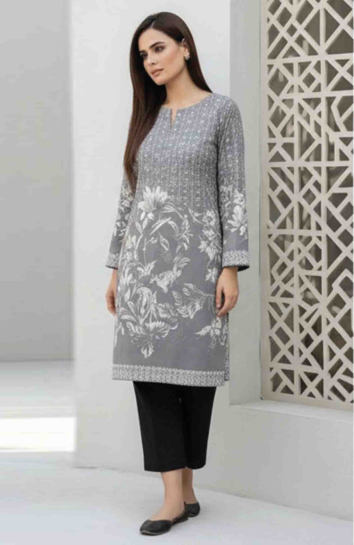 Black & White by Regalia Textile Unstitched Lawn Printed 3 Piece Suit  - RGLBLWTLP -06  Summer Collection
