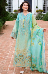 A Moi - Held By Love By Mushq Unstitched Luxury Lawn Embroidered 3 Piece Suit - MQHMAM-06- Whispering Winds -  Summer Collection
