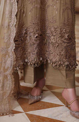 Tea Affair By Maria B Unstitched Chiffon Embroidered 3 Piece Suit- MBTACH-03- Formal Collection