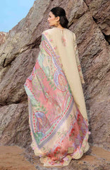 Siraa Lawn by Sadaf Fawad Khan Embroidered Suit Unstitched 3 Piece - SFKSIL06- Sunheri- Summer Collection