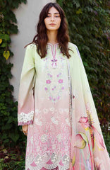 Solace Ombre Chikankari By Mushq Unstitched Lawn Embroidered 3 Piece Suit - MQHMSOCK- Petal Pull- Summer Collection
