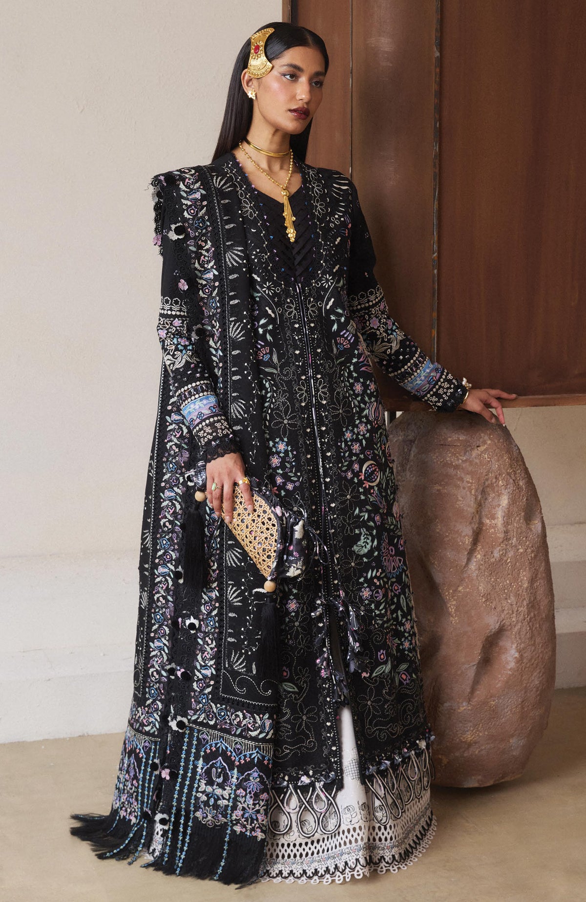 Eid Lawn By Suffuse Unstitched Lawn Embroidered 3 Piece Suit - SUFEDLXL- Meravi - Summer Collection
