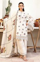 M Basic Elaheh By Maria B Unstitched Lawn  Printed  3 Piece Suit - MBSCELPL06 - Summer Collection