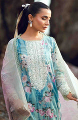 Nureh Gardenia Unstitched Lawn Embroidered 3 Piece Suit - NRGRDL2-06- Summer Collection