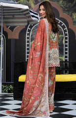Luxury Printed Lawn By Regalia Unstitched  Lawn Printed 3 Piece Suit  - RGLASIBPRT-04- Coral Chand- Summer Collection