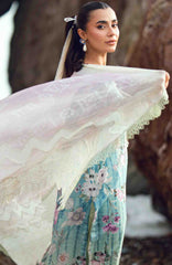 Nureh Gardenia Unstitched Lawn Embroidered 3 Piece Suit - NRGRDL2-06- Summer Collection