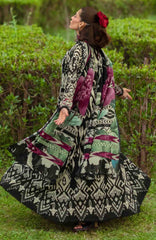 Bridgerton By Elaf Unstitched Lawn Printed 3 Piece Suit  - ELFBRGLP-1B- Regina- Summer Collection