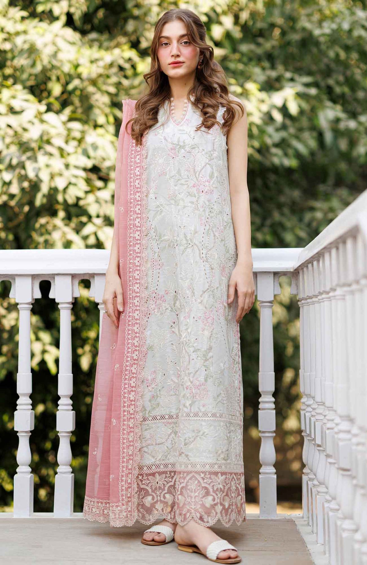 Summer Together  by Afrozeh Unstitched Lawn Embroidered 3 Piece Suit - AFRSTGL-04- Aurevia - Summer Collection