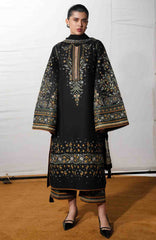 Jugnu by Hussain Rehar Unstitched Lawn Embroidered 3 Piece Suits- -JUGELXL-06- Rani- Summer Collection