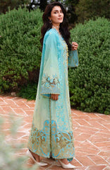 A Moi - Held By Love By Mushq Unstitched Luxury Lawn Embroidered 3 Piece Suit - MQHMAM-06- Whispering Winds -  Summer Collection