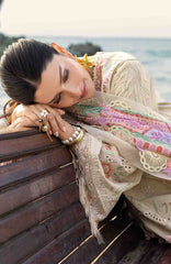 Siraa Lawn by Sadaf Fawad Khan Embroidered Suit Unstitched 3 Piece - SFKSIL06- Sunheri- Summer Collection