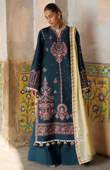 Zan By Hussain Rehar Unstitched Lawn Embroidered 3 Piece Suit -HRZANLXL-07- Cinko- Summer Collection