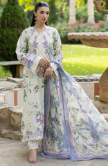Signature Vol- II By Elaf Unstitched Lawn Embroidered 3 Piece Suit - ELFSGNV2-3B- Katie - Summer Collection
