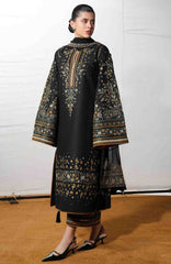 Jugnu by Hussain Rehar Unstitched Lawn Embroidered 3 Piece Suits- -JUGELXL-06- Rani- Summer Collection