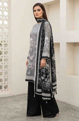Black & White by Regalia Textile Unstitched Lawn Printed 3 Piece Suit  - RGLBLWTLP -06  Summer Collection