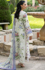 Signature Vol- II By Elaf Unstitched Lawn Embroidered 3 Piece Suit - ELFSGNV2-3B- Katie - Summer Collection