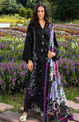 The Secret Garden - Hemline By Mushq Unstitched Lawn  Embroidered 3 Piece Suit MQHMSGL - 015 - Garden Lullaby -  Summer Collection