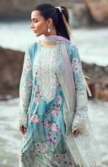Nureh Gardenia Unstitched Lawn Embroidered 3 Piece Suit - NRGRDL2-06- Summer Collection