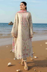 Siraa Lawn by Sadaf Fawad Khan Embroidered Suit Unstitched 3 Piece - SFKSIL06- Sunheri- Summer Collection