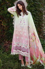 Solace Ombre Chikankari By Mushq Unstitched Lawn Embroidered 3 Piece Suit - MQHMSOCK- Petal Pull- Summer Collection