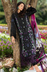 The Secret Garden - Hemline By Mushq Unstitched Lawn  Embroidered 3 Piece Suit MQHMSGL - 015 - Garden Lullaby -  Summer Collection