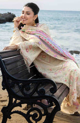 Siraa Lawn by Sadaf Fawad Khan Embroidered Suit Unstitched 3 Piece - SFKSIL06- Sunheri- Summer Collection