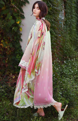 Solace Ombre Chikankari By Mushq Unstitched Lawn Embroidered 3 Piece Suit - MQHMSOCK- Petal Pull- Summer Collection