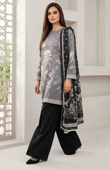 Black & White by Regalia Textile Unstitched Lawn Printed 3 Piece Suit  - RGLBLWTLP -06  Summer Collection