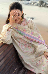 Siraa Lawn by Sadaf Fawad Khan Embroidered Suit Unstitched 3 Piece - SFKSIL06- Sunheri- Summer Collection