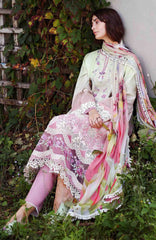 Solace Ombre Chikankari By Mushq Unstitched Lawn Embroidered 3 Piece Suit - MQHMSOCK- Petal Pull- Summer Collection
