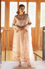 Astoria By Mushq Unstitched  Festive Lawn Embroidered 3 Piece Suit - MQHMAFL-07- Norah- Summer Collection