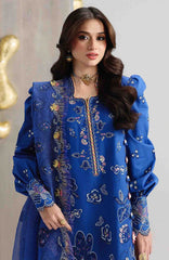 Festive Lawn By Qalamkar Unstitched Lawn Embroidered 3 Piece Suit  - QLMFSTL-06-Emina - Summer Collection