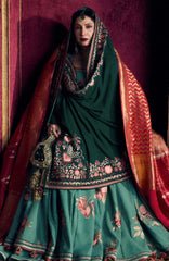 Kot Radha Kishan - Into The South By Hussain Rehar Unstitched Karandi  3 Piece Suit- HRKRKRDW- Zeba - Winter Collection