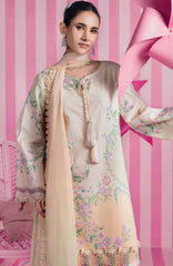 Mbasic by Maria B Unstitched Lawn Embroidered 3 Piece Suit - MBSCL-7A -  Summer Collection