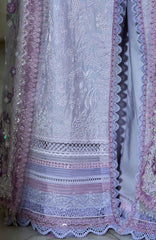 Luxury Lawn By Sobia Nazir Unstitched Lawn Embriodered 3 Piece Suit - SNLEL-7A- Summer Collection