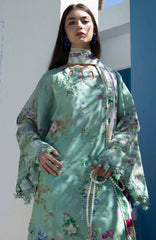 Santorini by Elaf Unstitched Lawn Printed 3 Piece Unstitched Suit - ELFSAN7A- Teal Me- Summer Collection
