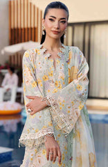 M Prints Eid II- By Maria B Unstitched Lawn Prints 3 Piece Suit  - MBMPEIDII-7A- Summer Collection